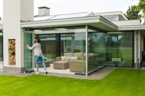Tuinkamer met SL-25 vouwwand