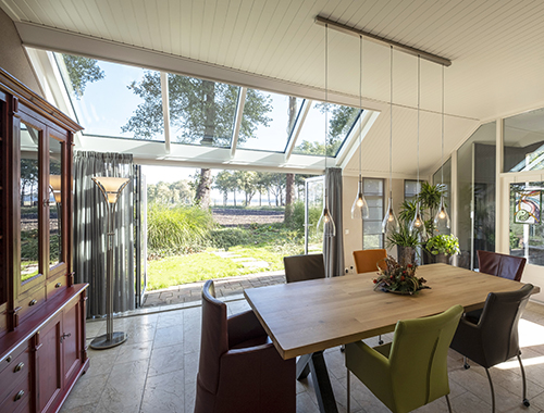 Serre boerderij met vouwwand