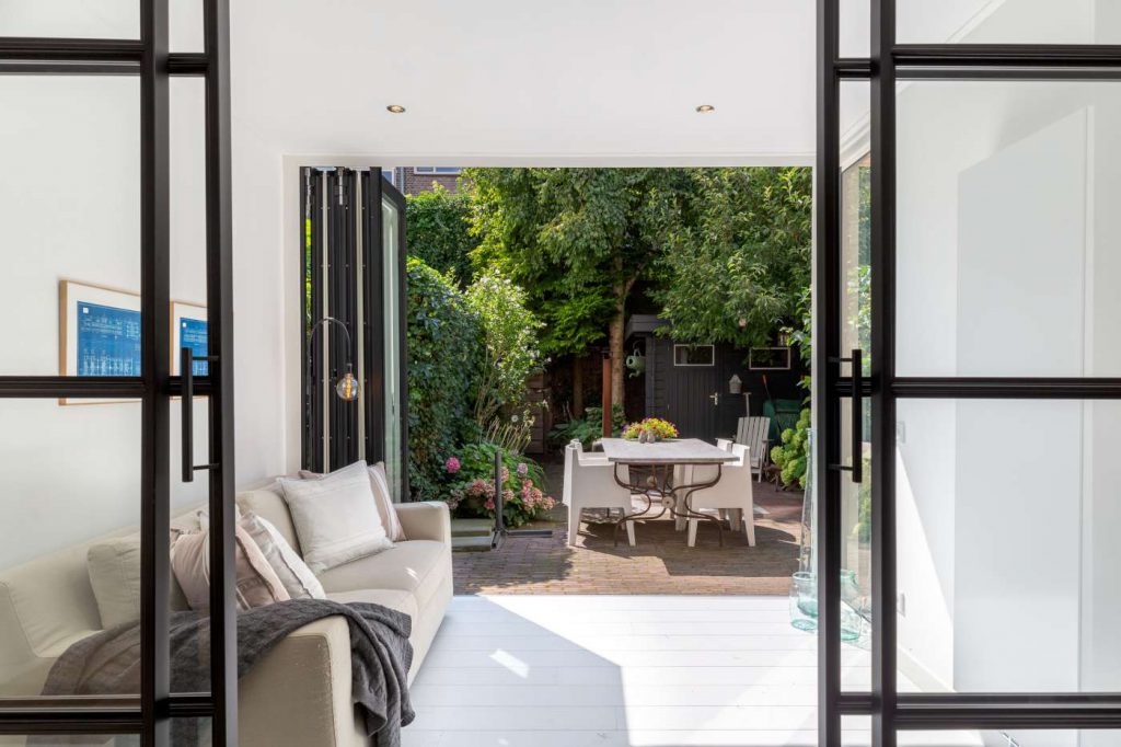 Woonserre met vouwwand