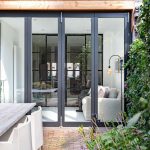 Glazen vouwwand modern