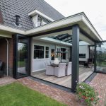 serre aanbouw volledig open