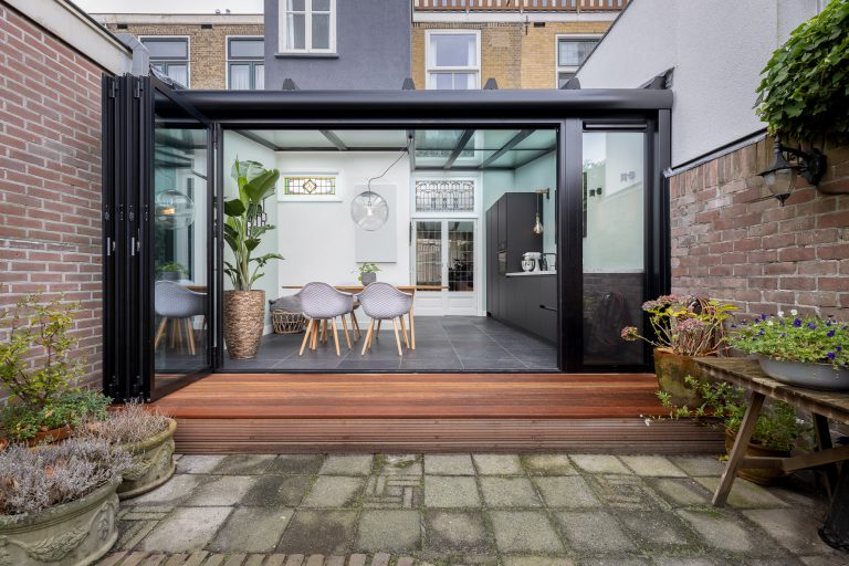 buiten luxe vouwwand open