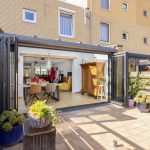 zijzicht vouwwand open