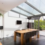 Serreaanbouw keuken vouwwand binnen