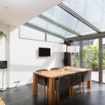 Serreaanbouw keuken vouwwand binnen dicht