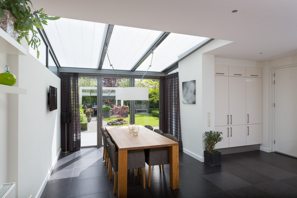 Serreaanbouw keuken vouwwand gesloten