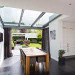 Serreaanbouw keuken vouwwand geopend