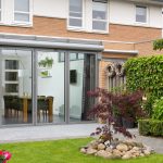 Serreaanbouw keuken buiten vouwwand dicht