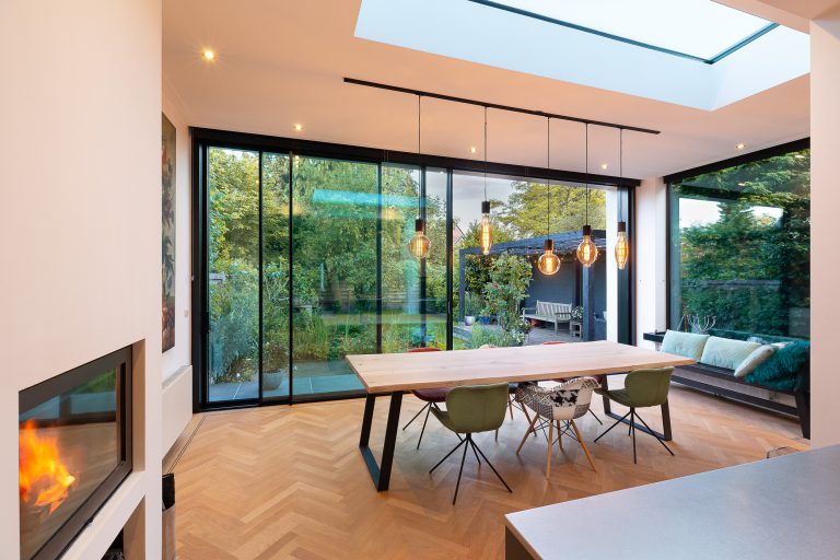 Minimalistische schuifpui