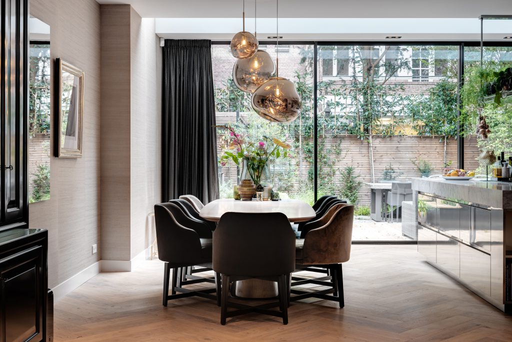 serre aanbouw met schuifpui