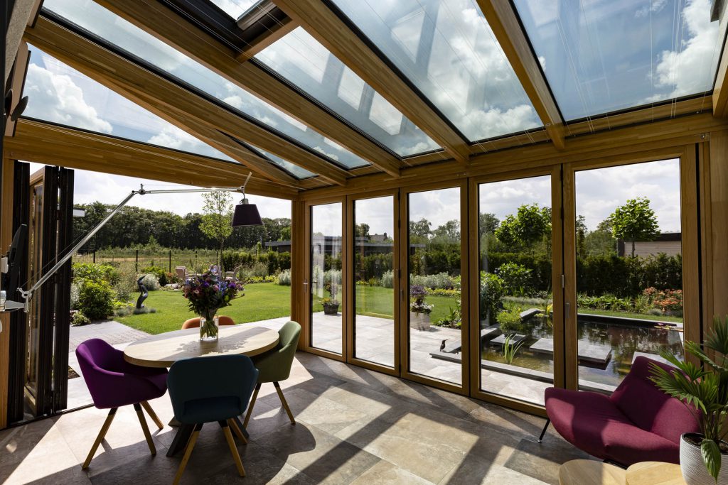 Luxe serre met vouwwanden Overijssel