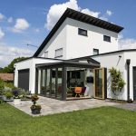 aluminium en houten serre