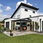 Houten serre met vouwwanden