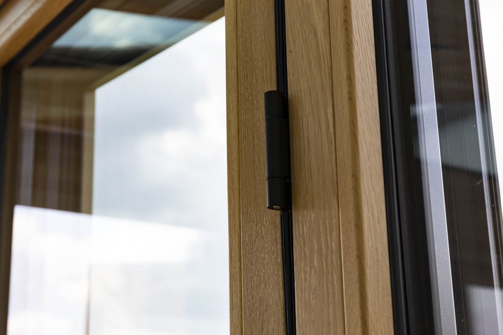 Glazen vouwwand serre