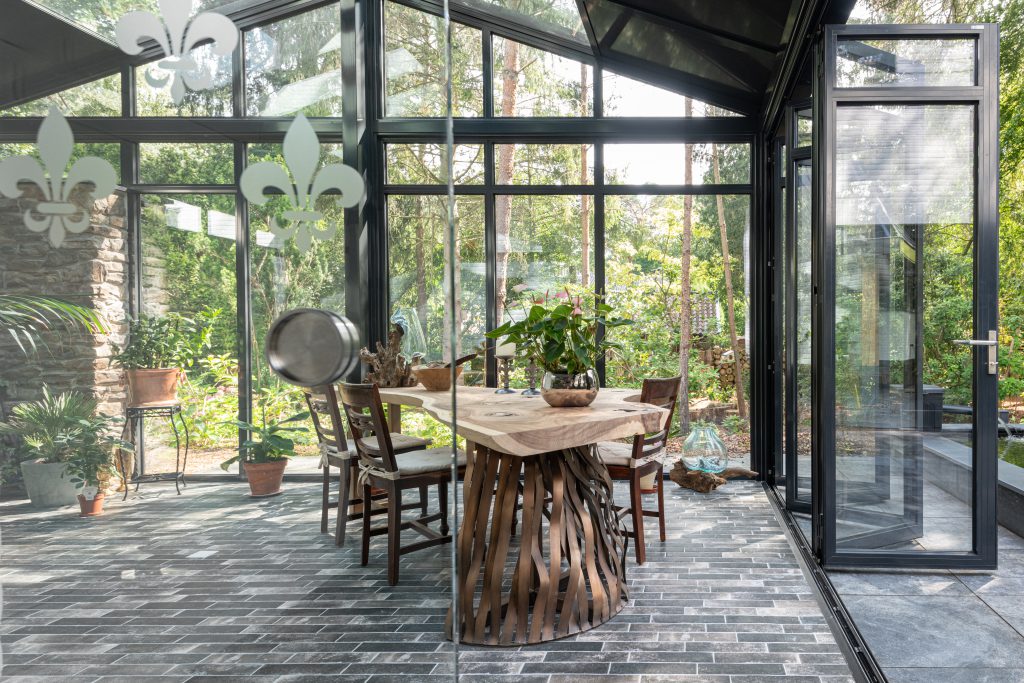 Aluminium serre aanbouw