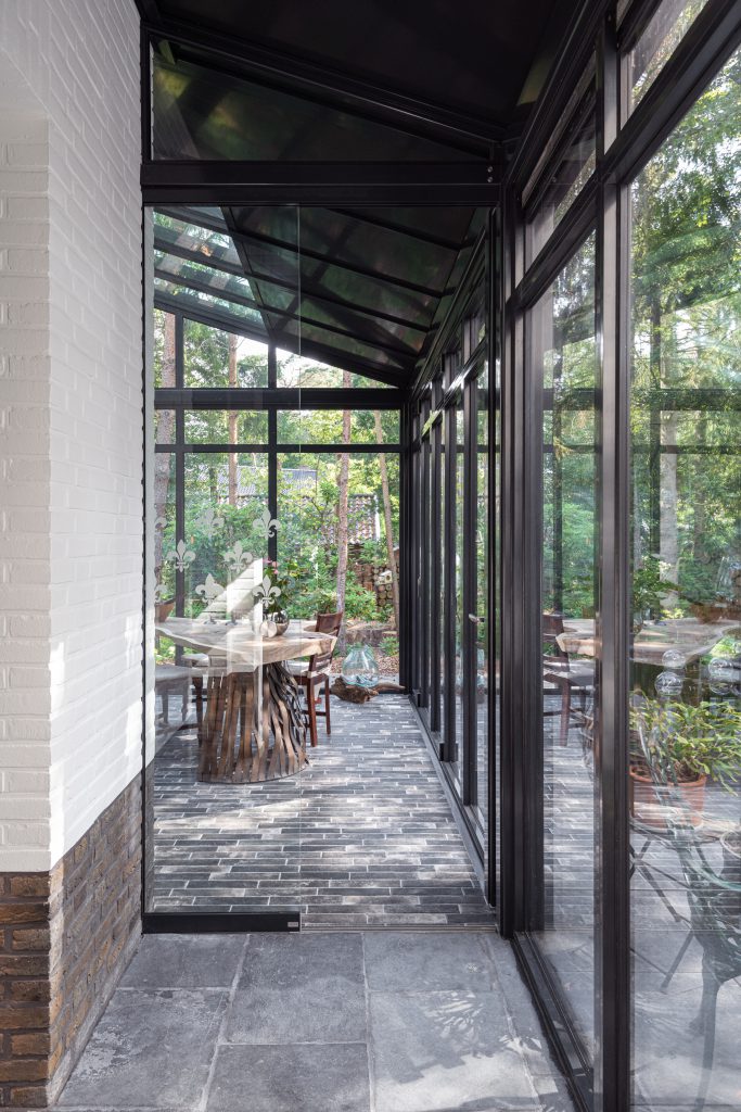 geïsoleerde serre glas