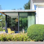 Glazen schuifpuien open zijkant Baarn