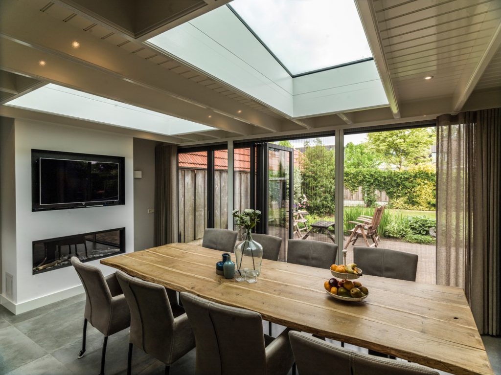 serre met lichtstraat