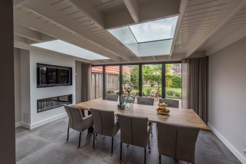 lichtstraat en vouwwand