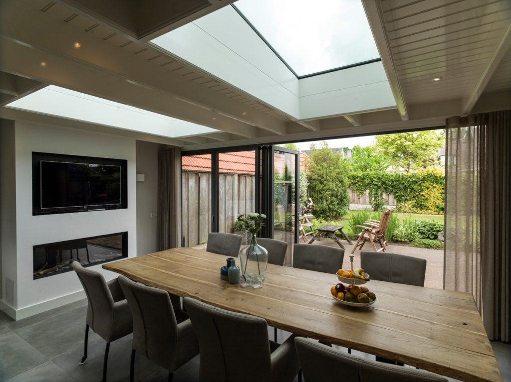 moderne serre open keuken