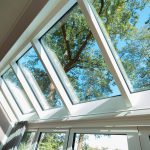 Lichtstraat lessenaarsdak serre