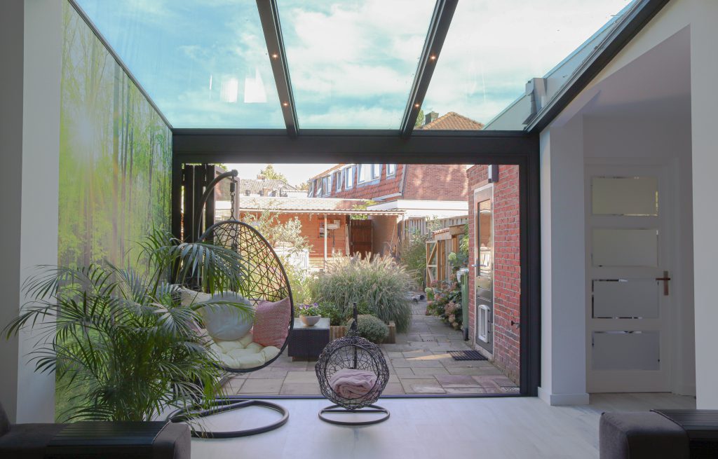 Moderne vouwwand huis