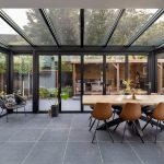 moderne serre aanbouw