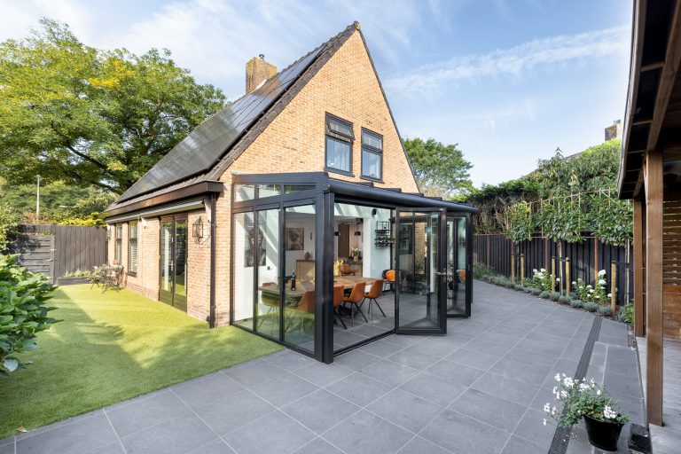 glazen uitbouw Hilversum
