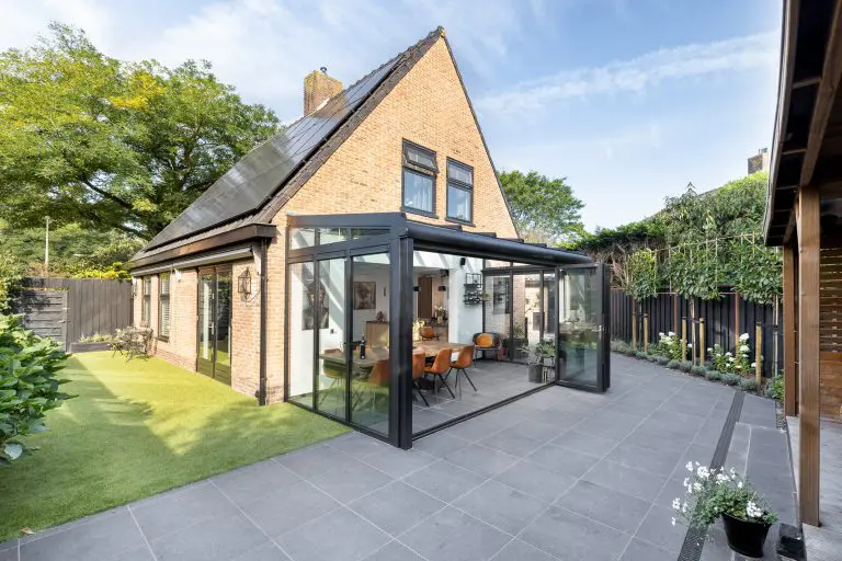 Glazen serre aanbouw