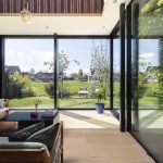 Serre aanbouw glazen pui