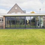 aluminium serre vouwwand open