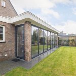 aluminium serre vouwwand open