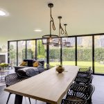 aluminium serre vouwwand open