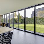 aluminium serre vouwwand open