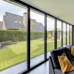 aluminium serre vouwwand open