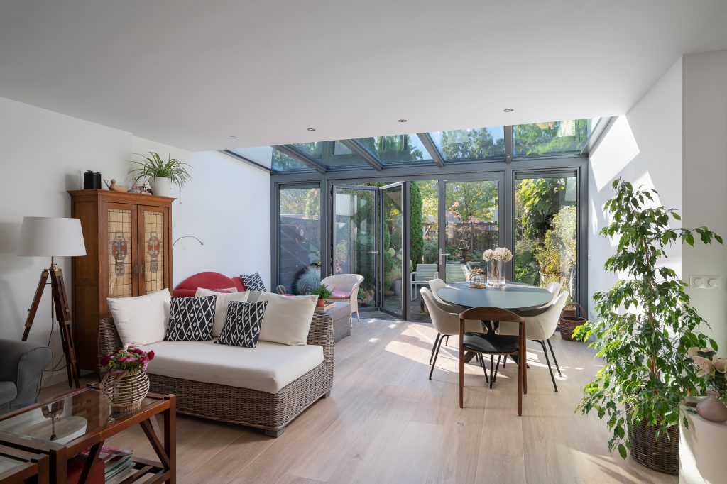 Geïsoleerde serre aanbouw