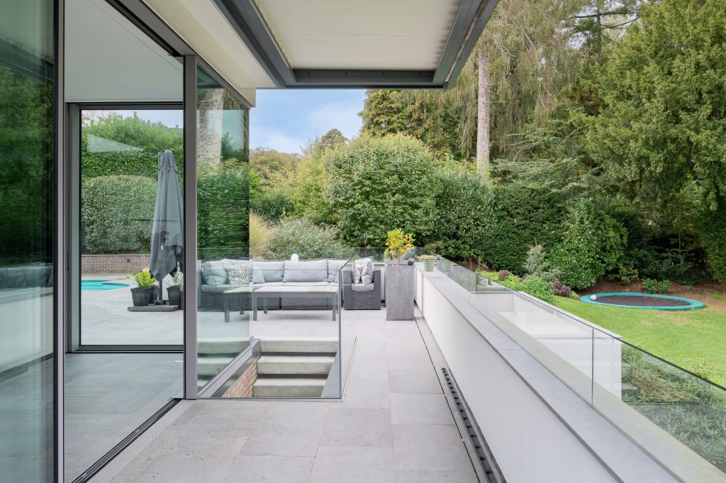 Glazen serre aanbouw