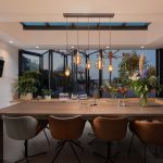 Glazen vouwwanden eetkamer