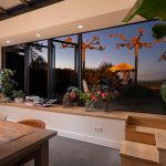 Glazen vouwwanden eetkamer