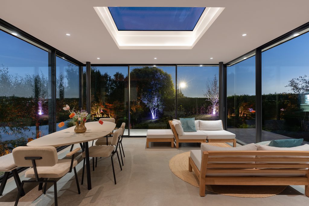 Minimalistische schuifpuien