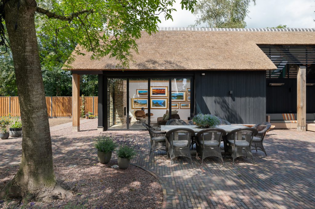Tuinkamer serre met vouwwand