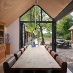 Eetkamer serre met vouwwand