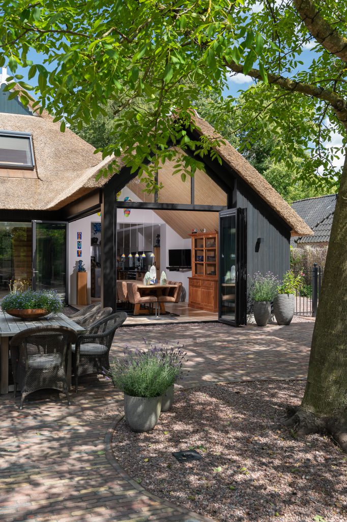 Woonkeuken serre met vouwwand