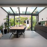 Vouwwand serreaanbouw