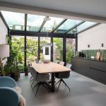 Luxe vouwwand met serredak