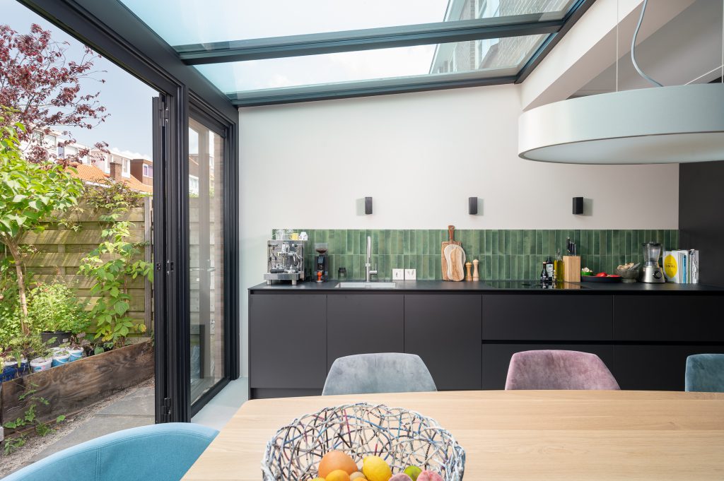 Vouwwand met luxe lichtstraat