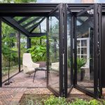 Serre orangerie met vouwwanden