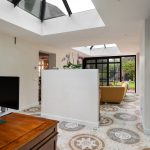 Moderne orangerie met grote lichtstraten