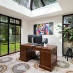 Multifunctionele orangerie met werkplek