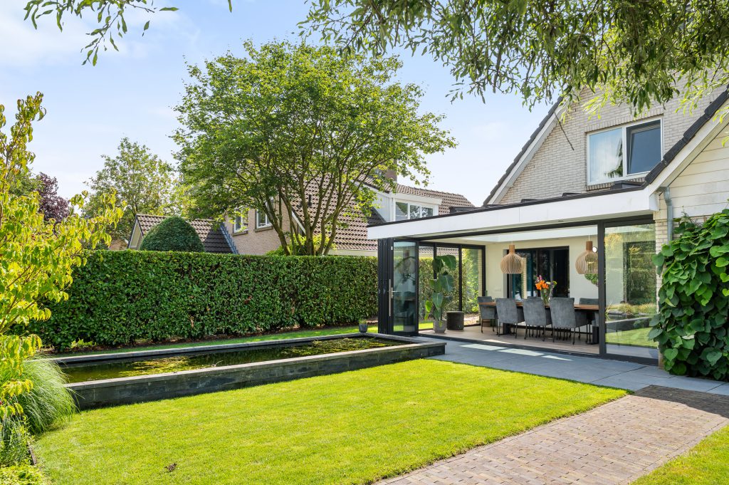 Luxe uitbouw vouwwand